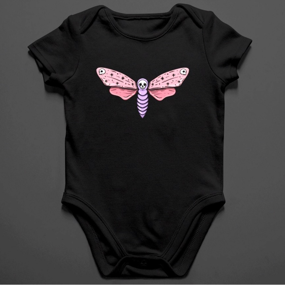 Skeleton Dragonfly Baby Onesie